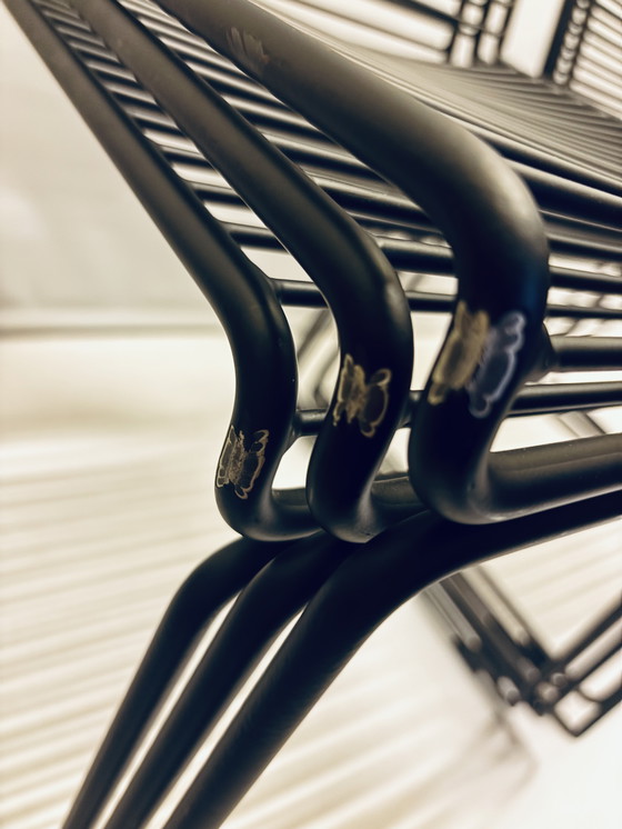 Image 1 of Sedie da pranzo HAY Hee – Set di 10 + 10 cuscini – Nere – Ottime condizioni