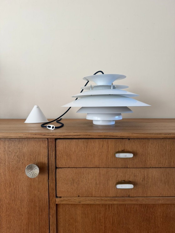Vintage Danish Jeka Metaltryk Snowball - Danish design lamp – Pendant lamps (photo 8 of 10)