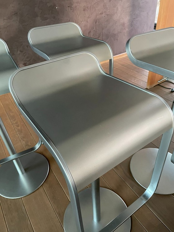 Image 1 of 2 pezzi Lem Sgabello da bar con struttura in acciaio inossidabile