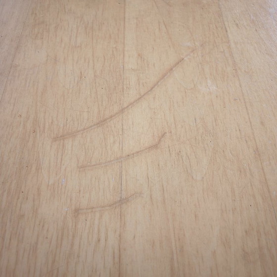 Image 1 of French dining table from the late 20th century with turned legs.