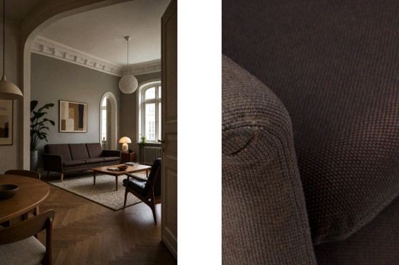 Mid-Century Danish Modern Brown 3-Seater Sofa by Folke Ohlsson for Fritz Hansen, 1960s – 3-5 seaters (photo 17 of 22)