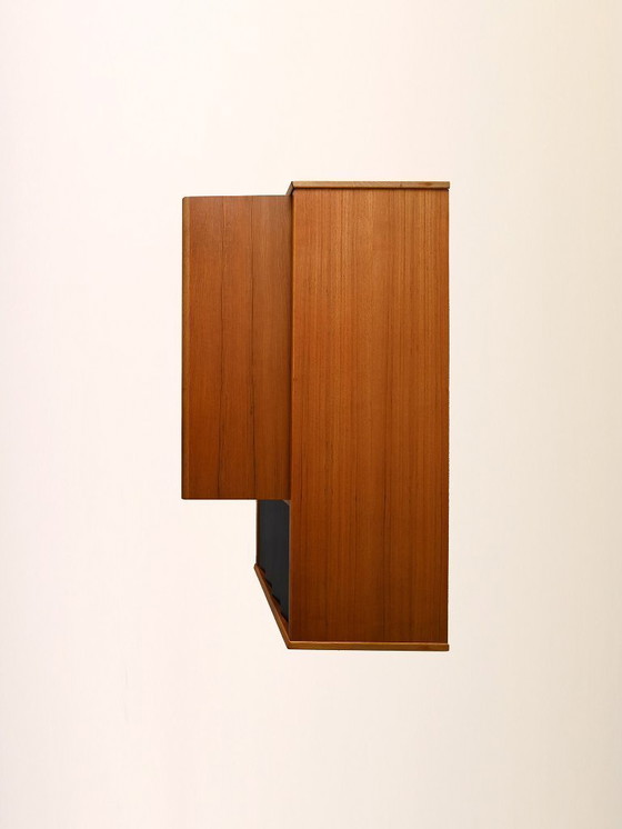 Image 1 of Scandinavian Teak Sideboard with Black Details