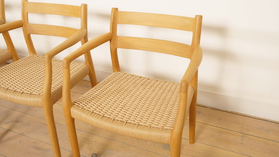 Image 1 of 6 X sedie da pranzo Niels Otto Moller Modello 84 & 67 | Restaurate