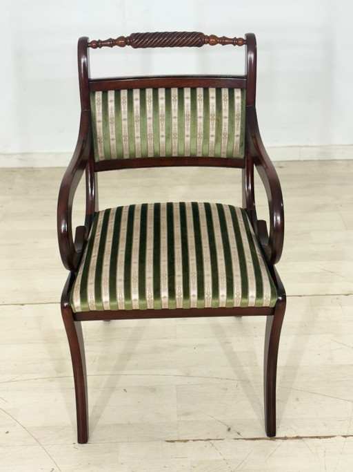 Set di 2 sedie da pranzo in stile coloniale / sedie in mogano / sedie da cucina vintage – fauteuils, Wood (photo 2 of 14)