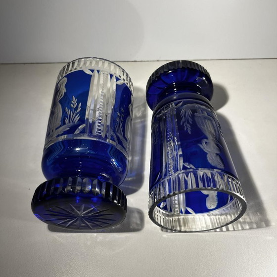 Verres en Cristal de Bohême, 1900, Lot de 2 – Verres et carafes, Crystal, Glass, Bohemian (photo 12 of 14)
