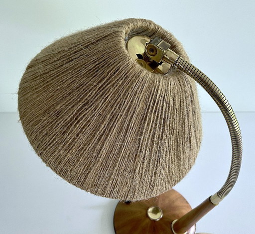 Lampe en bois danoise du Mid Century