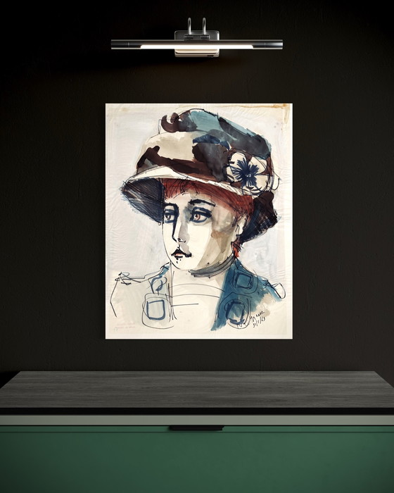 Image 1 of Robert Detheux, dipinto raro del 1963