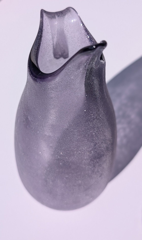Rare carafe/vase Murano « Scavo » – Améthyste monochrome – Années 1960/70 – Glass (photo 8 of 10)