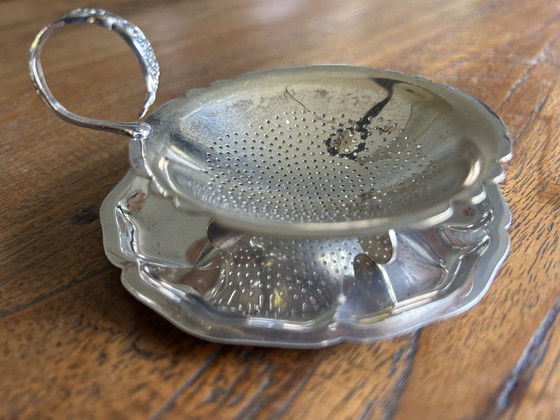Image 1 of Silver-plated Vintage Tea Set. (17-Piece)