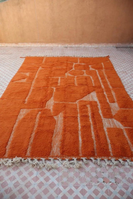 Tapis marocain élégant – Laine des montagnes de l'Atlas, fait main, 200 cm x 300 cm – Cotton (photo 2 of 8)