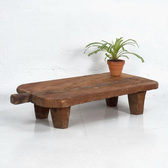 Mesa de centro antigua de madera maciza (c.1900) #10 – Mesas de centro, Wood, Metal, Rustic (photo 7 of 9)