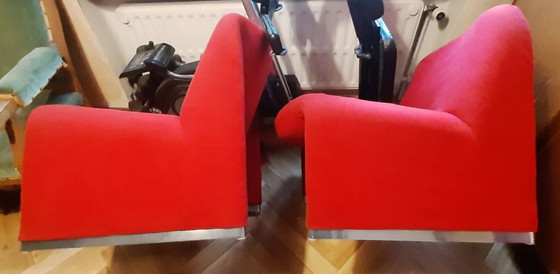 Alky Artifort Armchairs, Textile, Wool, Red (photo 4 of 5)