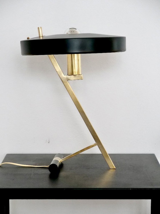 Philips Louis Kalff Mid Century Diplomat Z Lamp – Table lamps, Brass (photo 2 of 24)