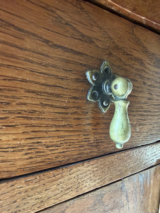 Image 1 of Antique low sideboard wall cabinet