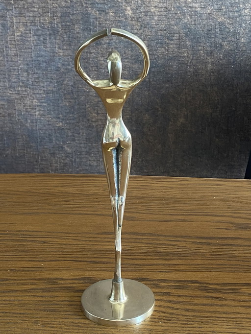 Vintage Brass Ballerina