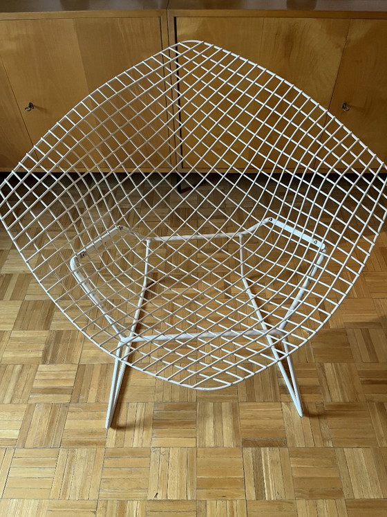 Originele Knoll International stoelen (set van 3) en bijpassende voetenbank – Fauteuils, Metal (photo 5 of 11)