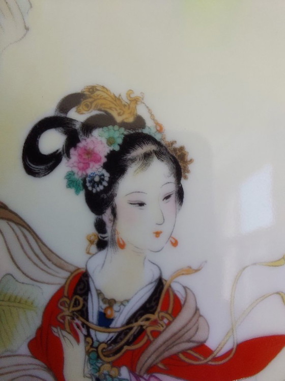 Image 1 of Vintage keizerlijk Jingdezhen porseleinen verzamelbord – Pao-Chai (22 cm)