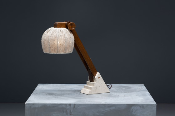 Image 1 of Mid Century Brutalistische tafellampen, Frankrijk, 1960