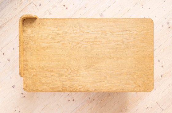 Image 1 of Postmodern Desk, Writing Table by Bohumil Landsman, Oak Veneer, 1970s