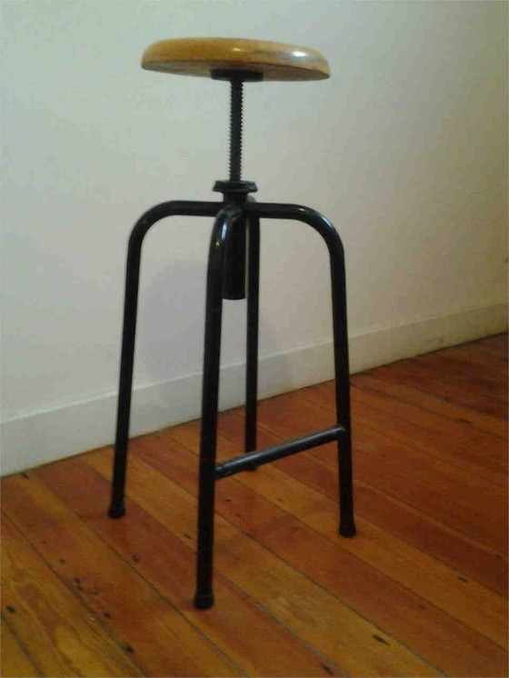 Image 1 of SET van 3: Tekentafel + kruk + rolhouder, Mid Century, vintage