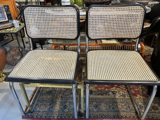 Par de sillas Cesca B32 de Marcel Breuer