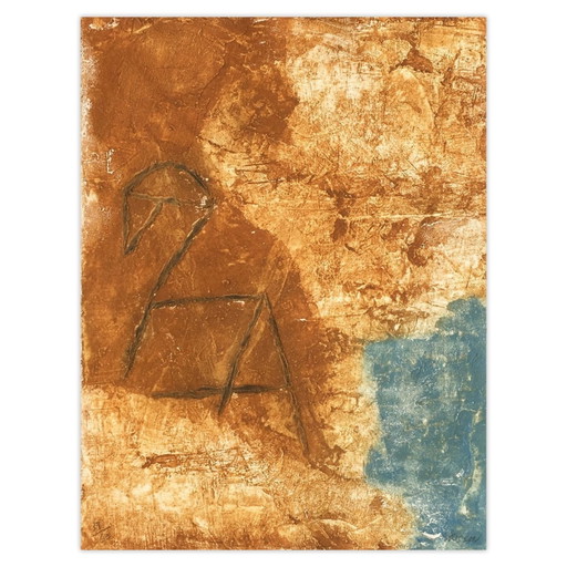 Pierre-Marie BRISSON Promenade rupestre I Signierte Carborundum-Radierung 1983