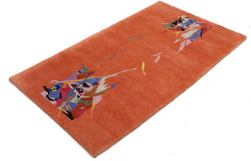 Modern designer Nepal rug 166 x 93 cm
