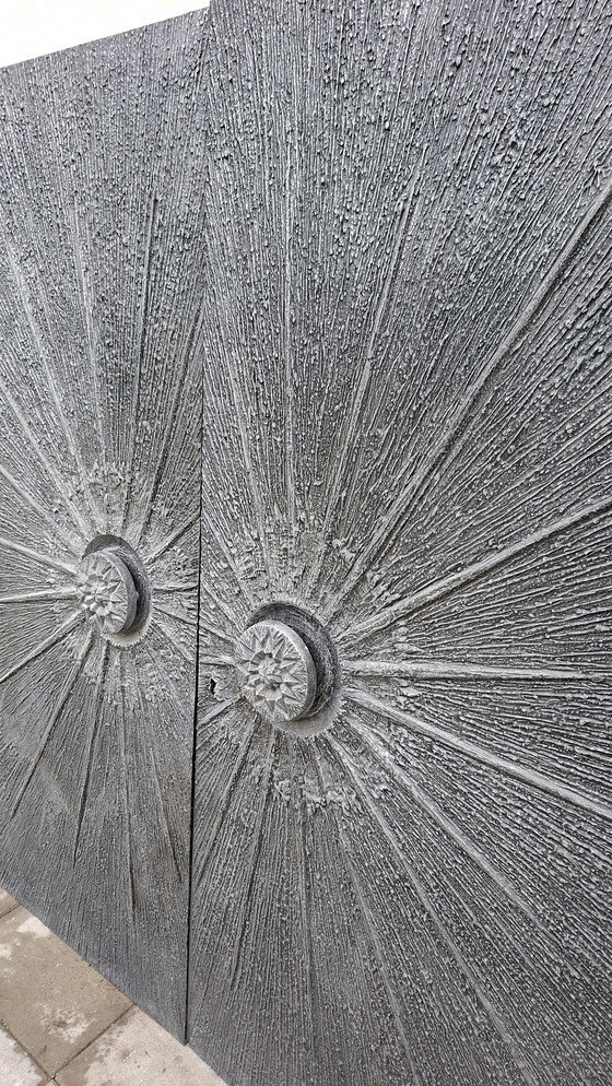 Image 1 of Brutalist brutalism door deur vintage