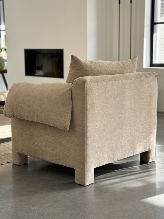 Image 1 of La Plume Armchair in Dedar Belsuede 