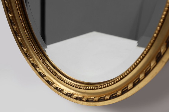 Image 1 of Dutch Wood with Beveled Louis-Philippe Style Mirror labeled Pieterman, 1950s