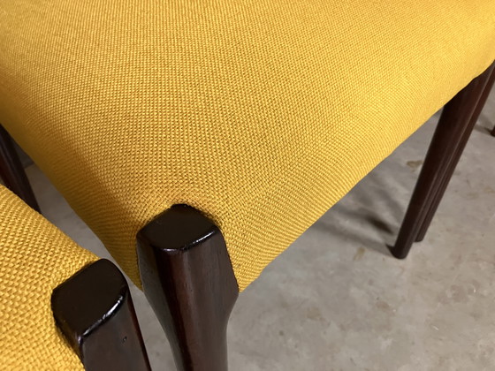 Image 1 of Rosewood chairs newly upholstered Mid Century Vintage