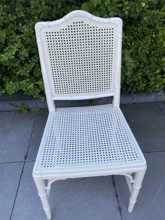 Image 1 of 6 Vintage Faux Bamboo Chairs Jonathan Adler