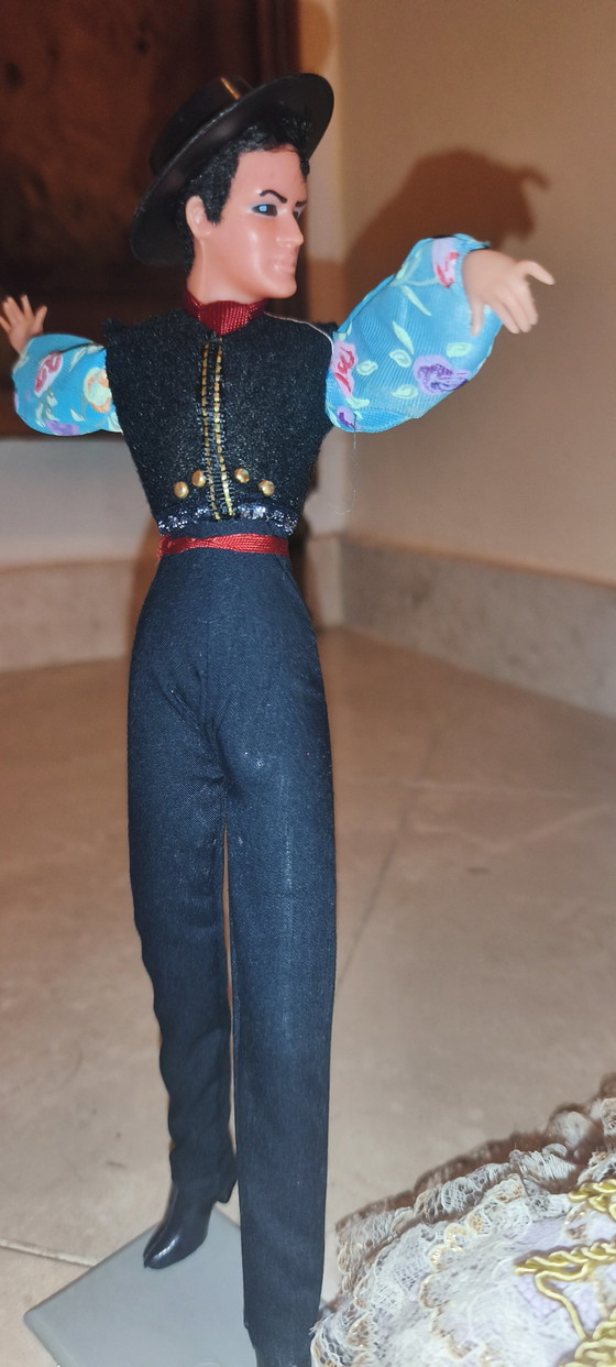 Pair of flamenco dancers H from 26 to 30 cm Marin Chiclana – Decorative Objects, Plastic, Textile (photo 7 of 12)