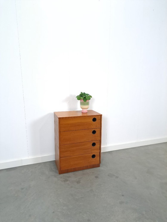 Image 1 of Scarpiera con maniglie rotonde nere, n. 2 vintage