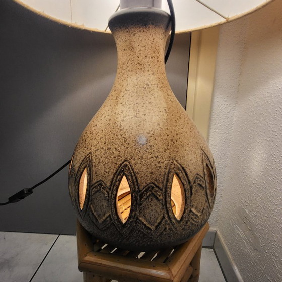 Image 1 of Grande lampe à poser en céramique, West Germany  1960,70, vintage 