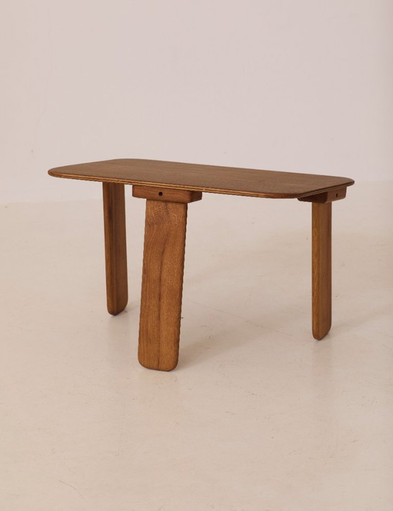 Image 1 of Kleine houten meditatietafel van Alain Gaubert, circa 1980