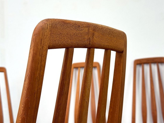 Image 1 of 10x chaises Eva en teck par Niels Koefoed pour Hornslet Møbelfabrik, années 1960