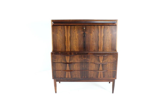 Image 1 of Erling Torvits voor Klim møbelfabrik vintage palissander secretaire bureau Deens