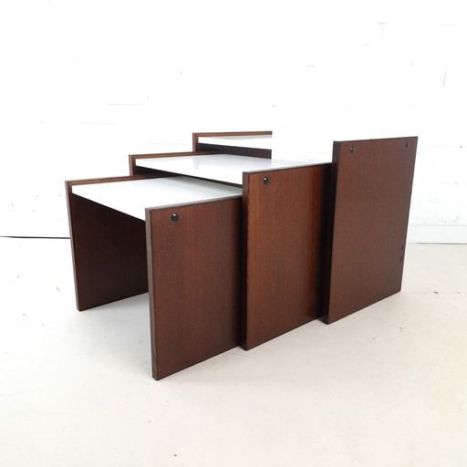 Vintage nesting set of 3 side tables by Cees Braakman for Pastoe