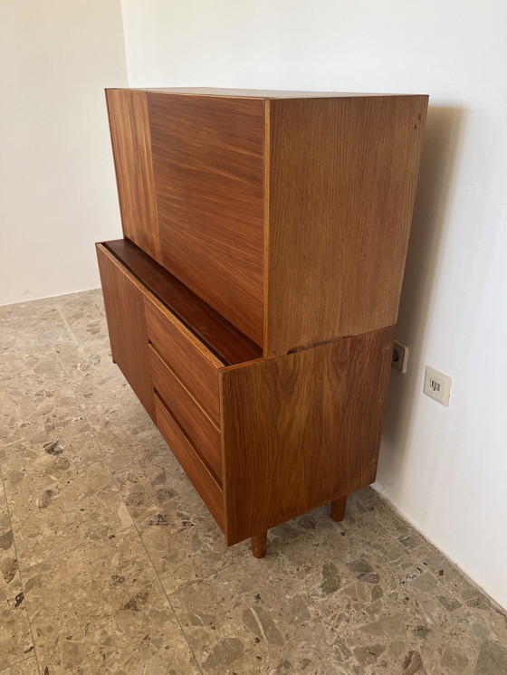 Image 1 of Vintage ladekast van teak en eikenhout