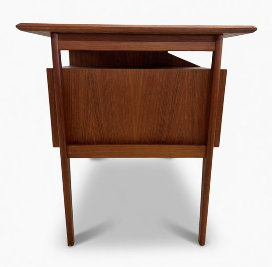 Image 1 of Teak Desk By Gunner Nielsen For Tibergaard, 1960s.