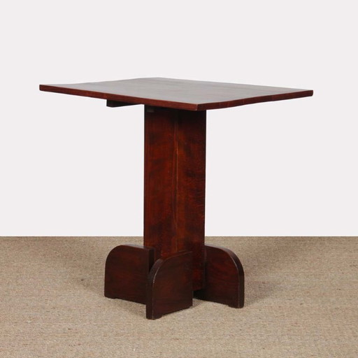 High wooden table, French work from the 1940s