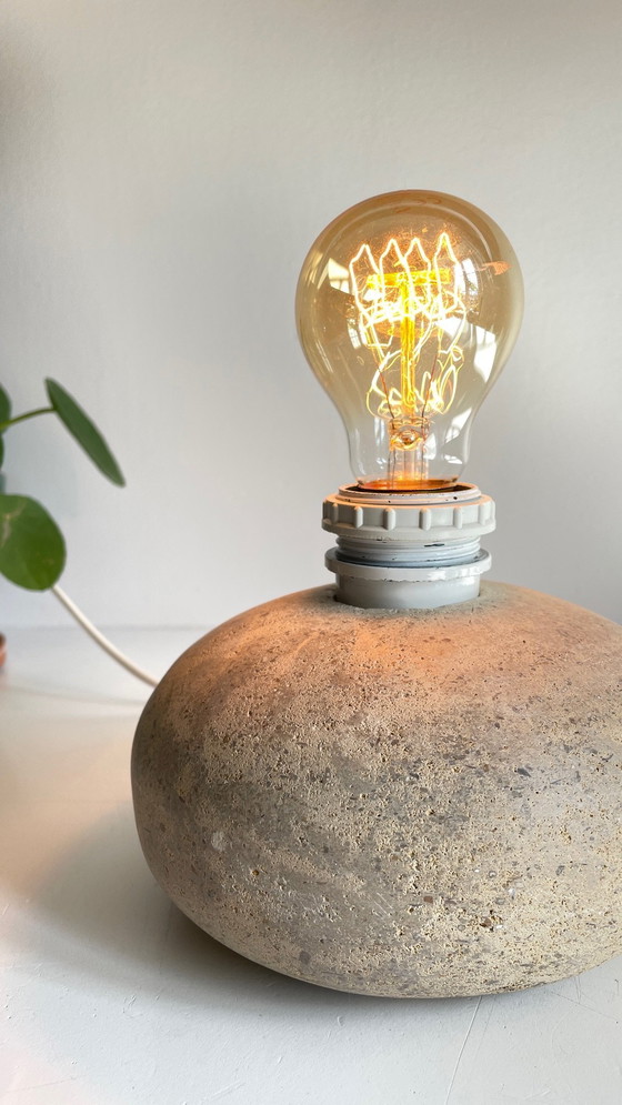 Image 1 of Vintage Natuurstenen Kiezel Lamp