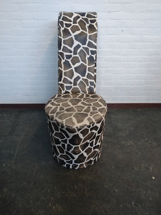 Image 1 of 2x pump chair in giraffe print