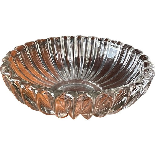 Coupe vintage en verre moulé par Pierre d'Avesn, France 1930