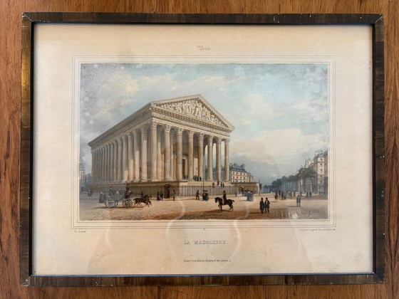 Image 1 of Serie di litografie colorate a mano del XIX secolo di Gihaut Frères