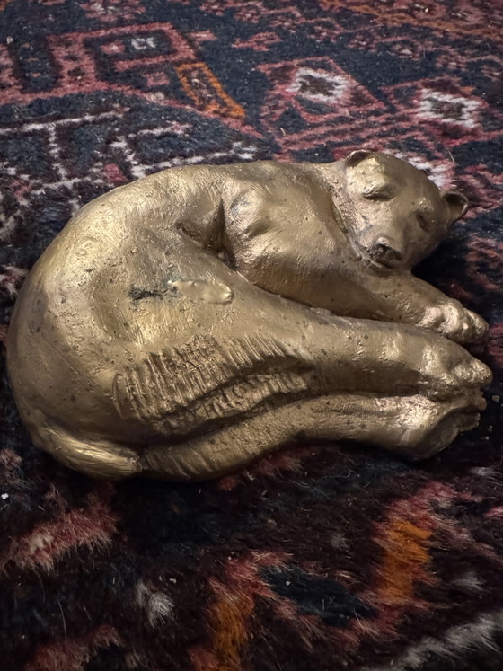 Image 1 of Sculpture ours couché bronze Dacla Seailles