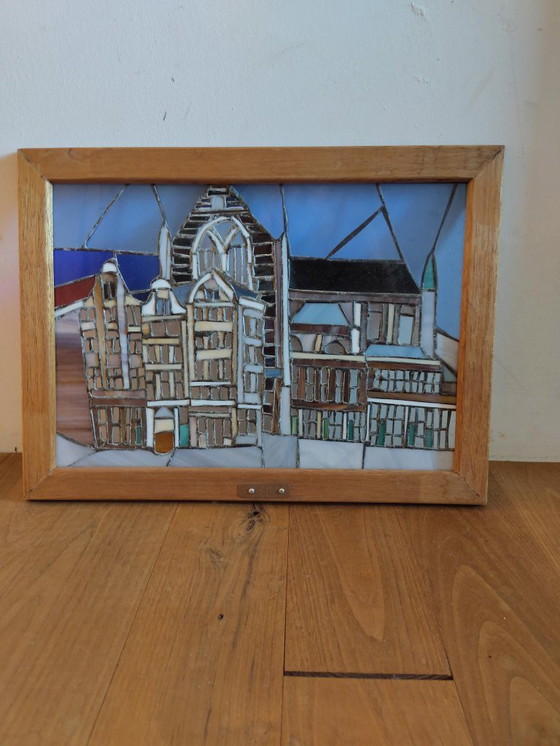 Image 1 of T.T. (Tjerk) Stolte - Vidrieras - Decoración de ventanas AMSTERDAM (90) "Nieuwe Kerk / Nieuwezijds Voorburgwal"