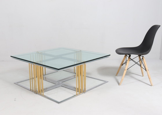 Image 1 of Coffee Table/ Tisch Mit Vier Satztischen Von Rolf Benz, Hollywood Regency, 1980Er Jahre