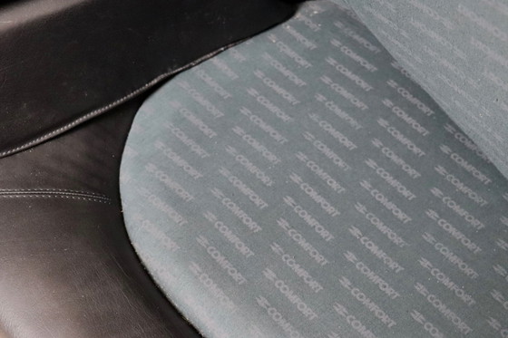 Image 1 of Chaise longue vintage Elda en noir sur noir par Joe Colombo pour Comfort Italy 1970
